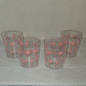 Flamingo Design Glass Set